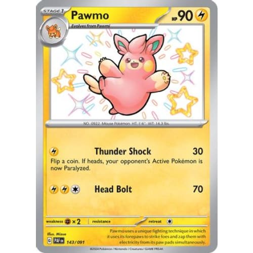 Pawmo (143) Shiny Rare Holofoil - Single