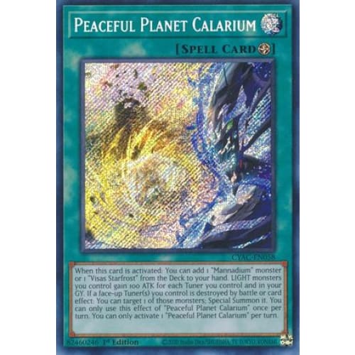 Peaceful Planet Calarium - CYAC-EN058 Secret Rare 1st