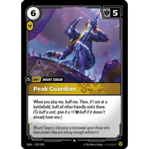 Peak Guardian (223/298) - Origins Foil - Single