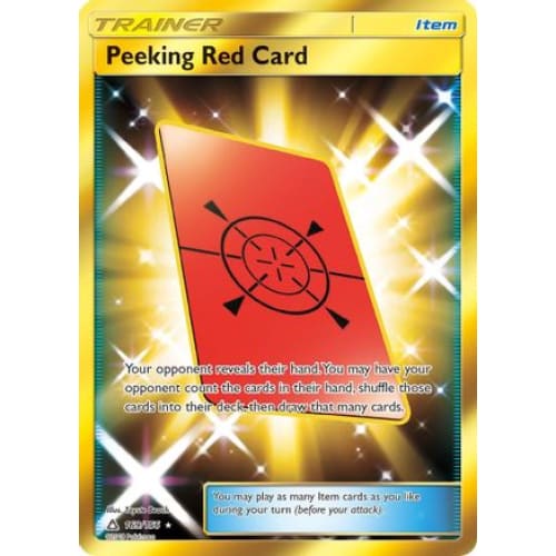 Peeking Red Card (169/156) Secret Rare Holofoil - Single