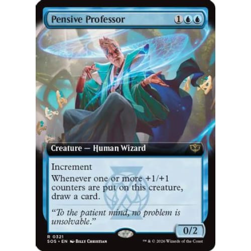 Pensive Professor (Extended Art) (SOS-321) Foil - Single
