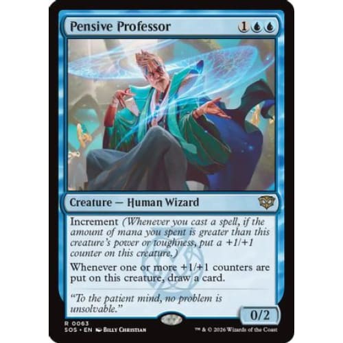 Pensive Professor (SOS-063) Foil - Single