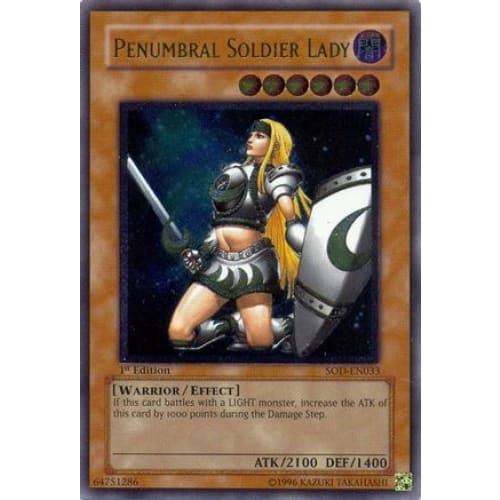Penumbral Soldier Lady (UTR) (SOD-EN033) Ultimate Rare 1st