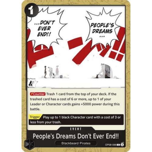 People’s Dreams Don’t Ever End!! OP08-096 C Two Legends
