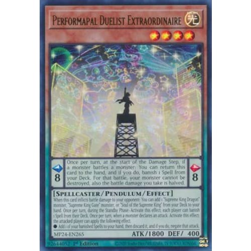 Performapal Duelist Extraordinaire - MP24-EN265 Ultra Rare