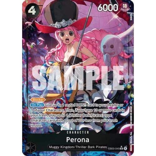 Perona (Alternate Art) EB03-045 SR Extra Booster: One Piece