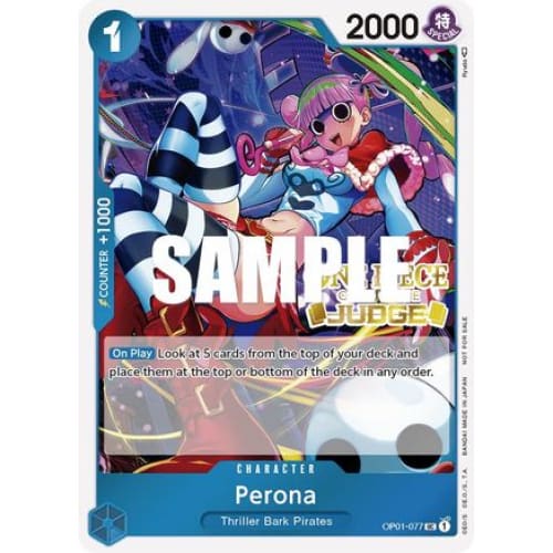 Perona (Judge Pack Vol. 2) OP01-077 PR One Piece Promotion
