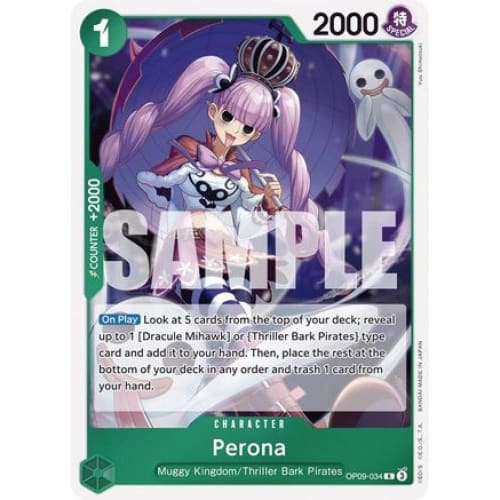 Perona OP09-034 R Emperors in the New World Foil - Single