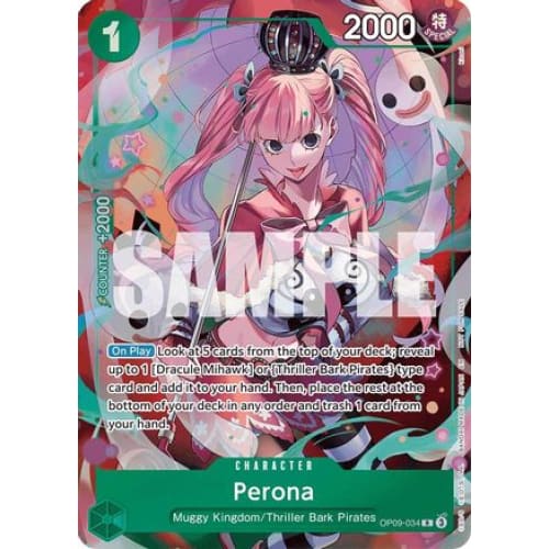 Perona - OP09-034 R Extra Booster: One Piece Heroines