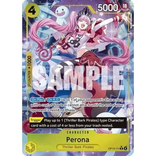 Perona - OP14-111 (Alternate Art) R The Azure Sea’s Seven