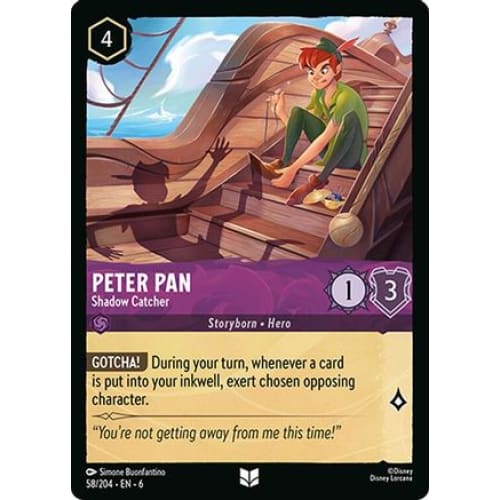 Peter Pan - Shadow Catcher (58/204) - Azurite Sea Cold Foil