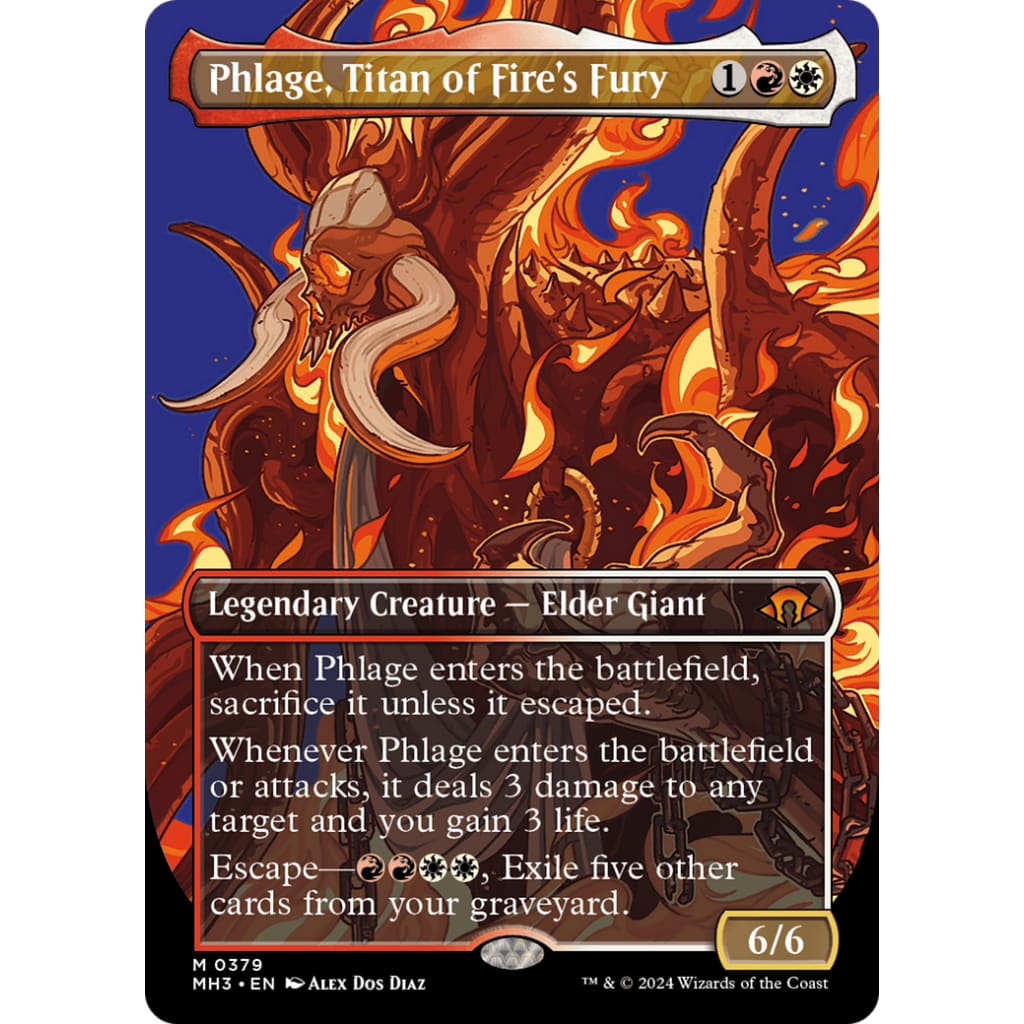 Phlage Titan of Fire’s Fury (MH3-379) (Borderless) - Single