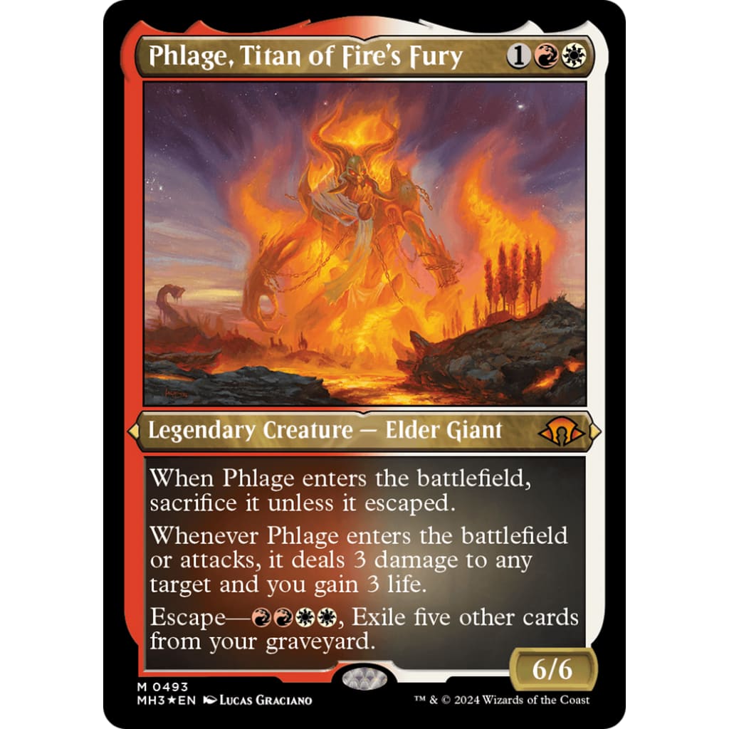 Phlage Titan of Fire’s Fury (MH3-493) Etched Foil - Single