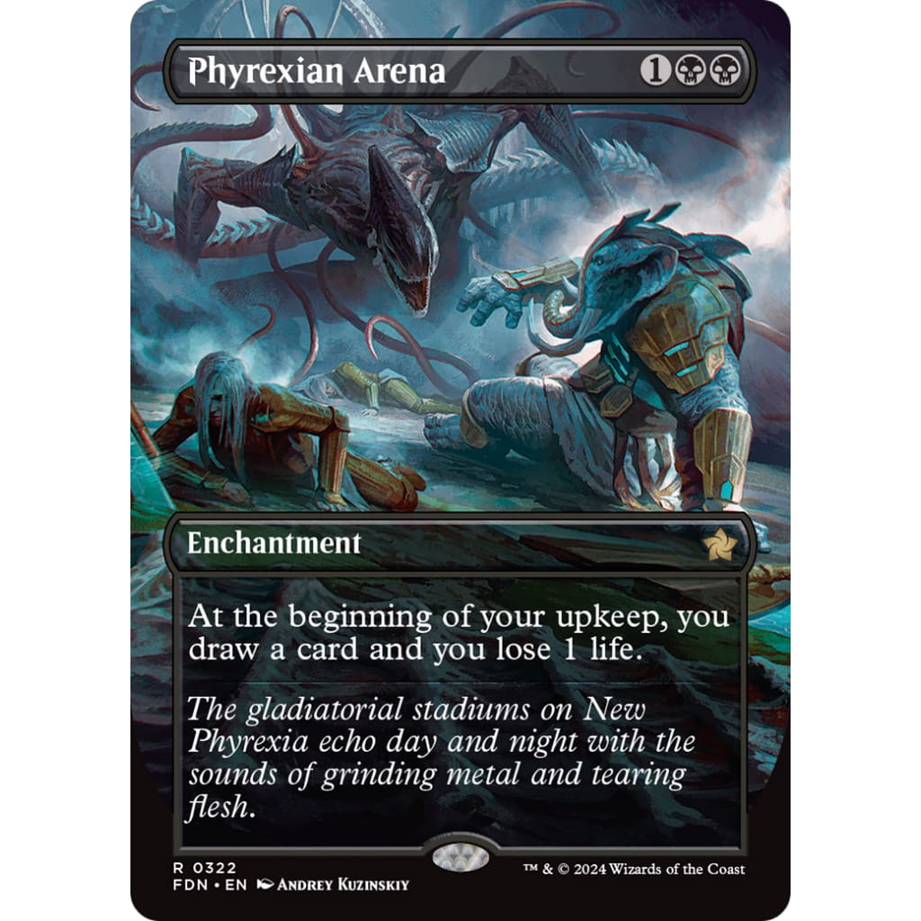 Phyrexian Arena (FDN-322) (Borderless) Foil - Single