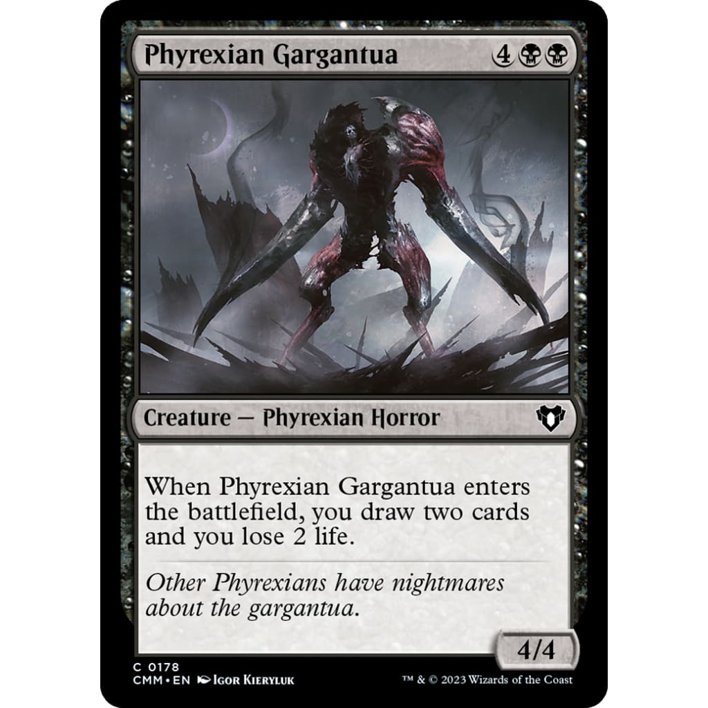 Phyrexian Gargantua (CMM-178) Foil - Single