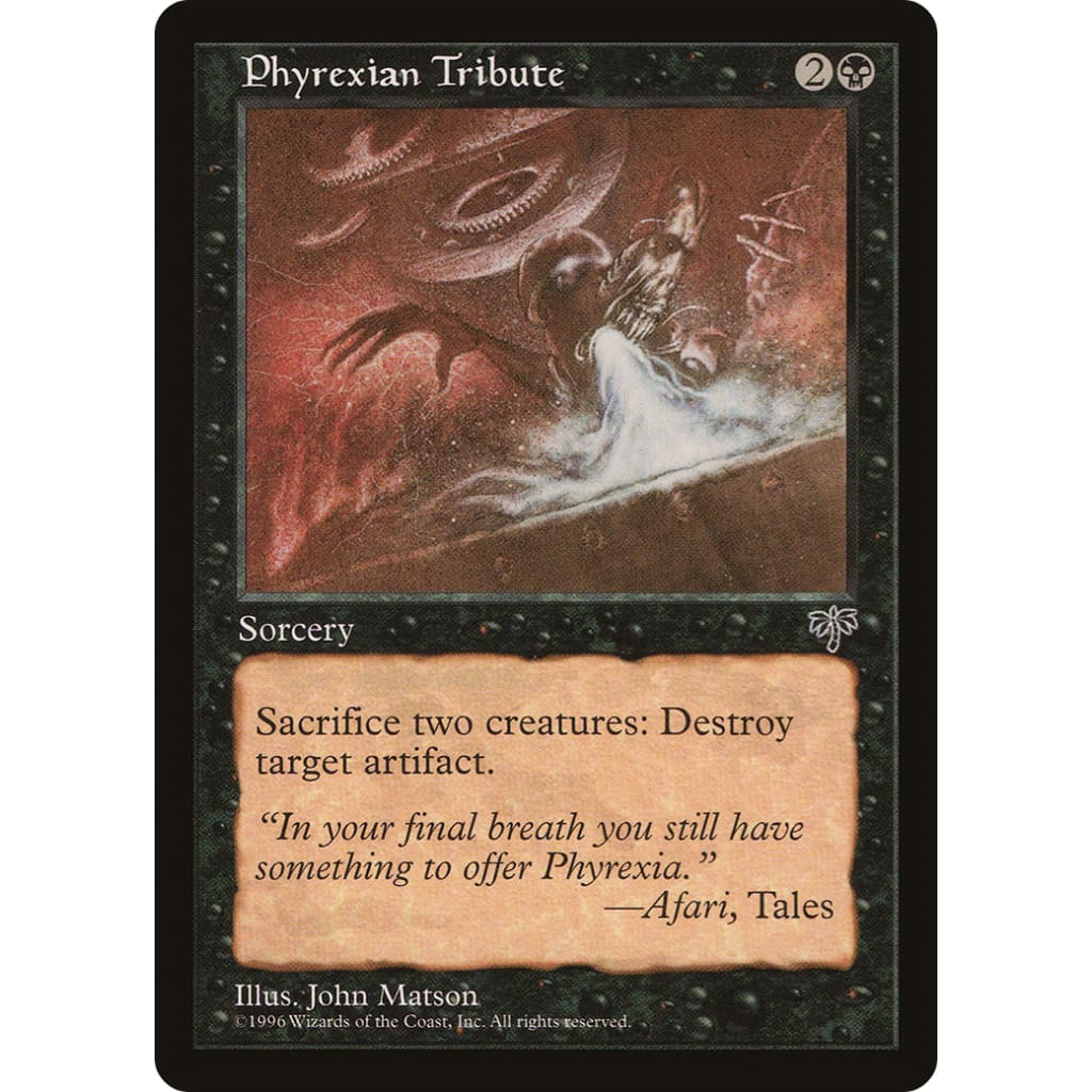 Phyrexian Tribute (MIR-134) - Single