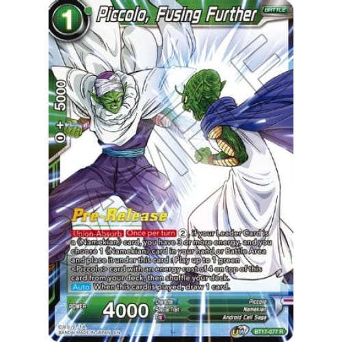 Piccolo Fusing Further (Ultimate Squad Pre-Release Cards)