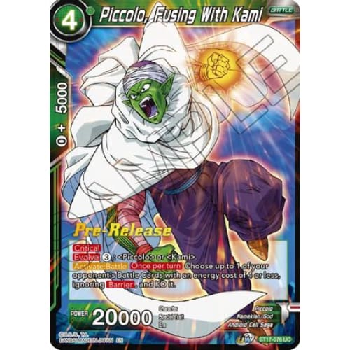 Piccolo Fusing With Kami (Ultimate Squad Pre-Release Cards)