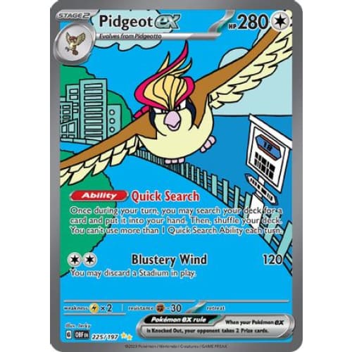 Pidgeot ex (225/197) Special Illustration Rare Holofoil