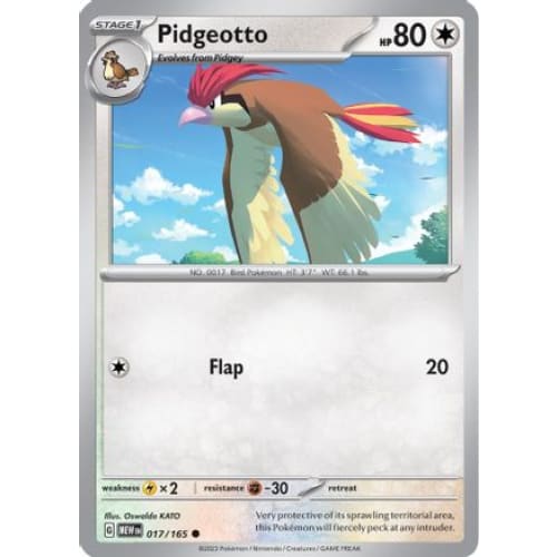 Pidgeotto (17) Common Reverse Holofoil - Single