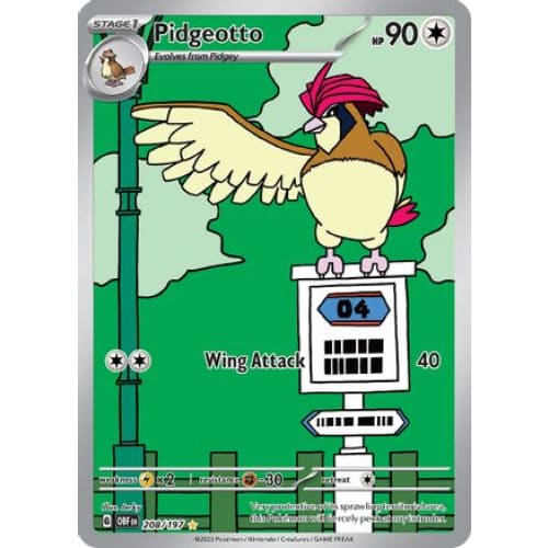 Pidgeotto (208/197) Illustration Rare Holofoil - Single