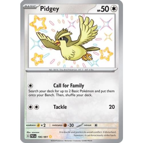 Pidgey (196) Shiny Rare Holofoil - Single