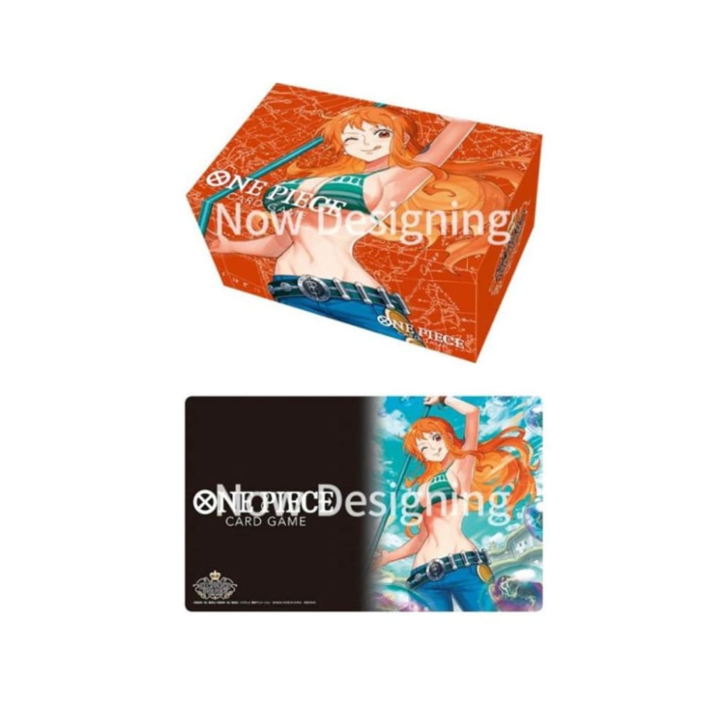 One Piece TCG Nami Playmat/Storage Box Set