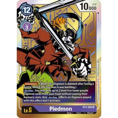 Piedmon (Alternate Art) (BT2-080 SR) Super Rare Foil