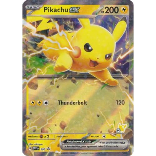 Pikachu ex (Pikachu 60) (106) Holo Rare Holofoil - Single