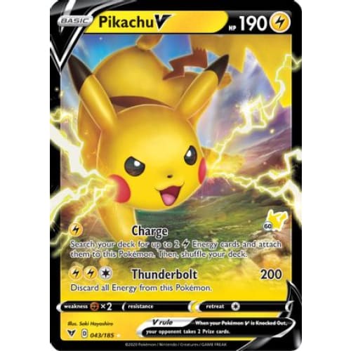 Pikachu V - 043/185 (#60 Stamped) (43) Promo Holofoil
