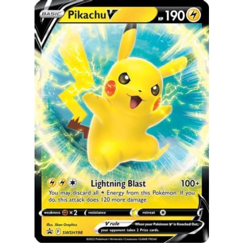 Pikachu V (SWSH198) Promo Holofoil - Single
