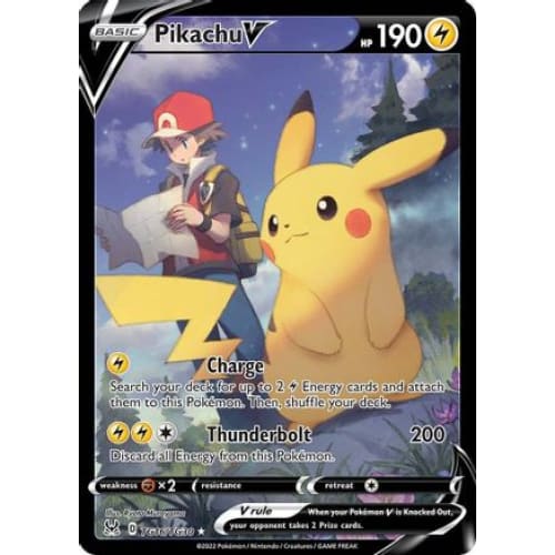 Pikachu V (TG16/030) Holo Rare Holofoil - Single