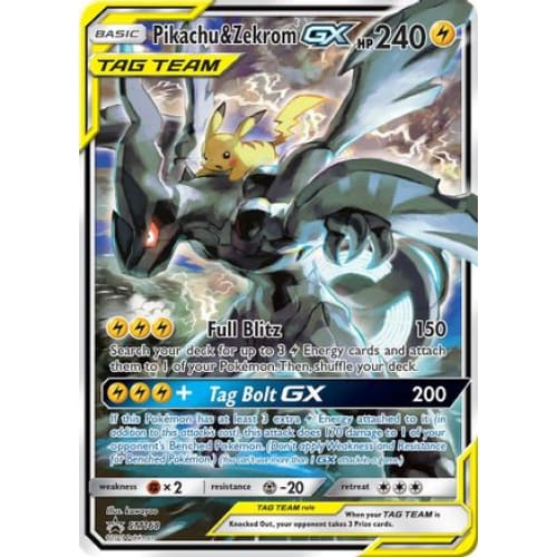 Pikachu & Zekrom-GX (SM168/248) Promo Holofoil - Single