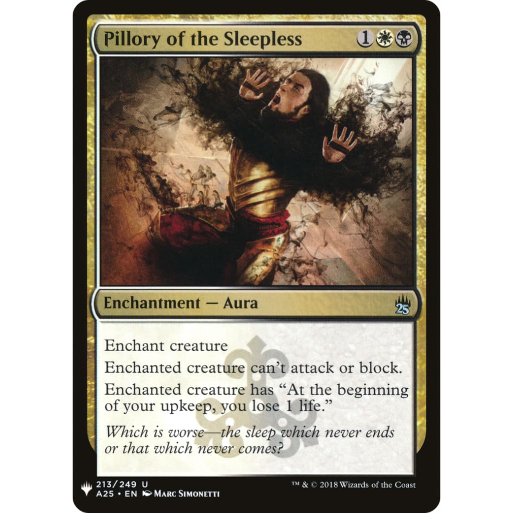 Pillory of the Sleepless (PLST-A25-213) - Single