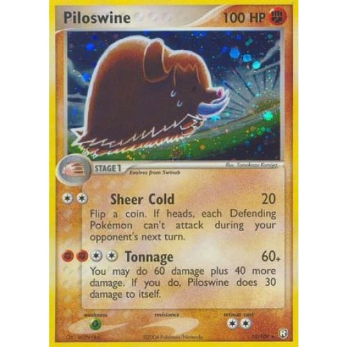 Piloswine (013/109) Holo Rare Holofoil - Single