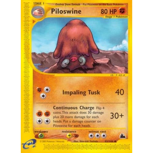 Piloswine (043/182) Uncommon Reverse Holofoil - Single
