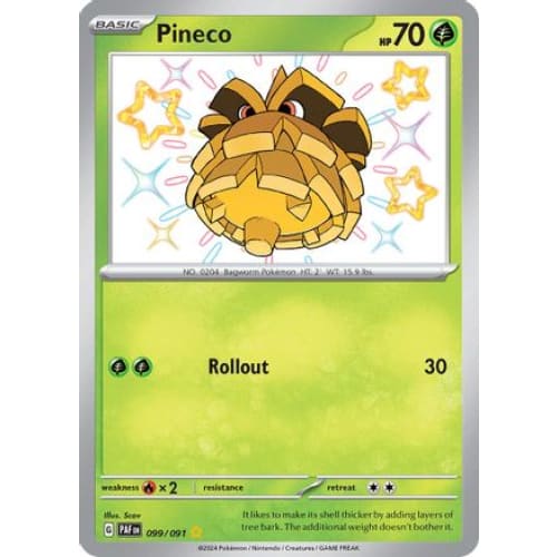 Pineco (99) Shiny Rare Holofoil - Single