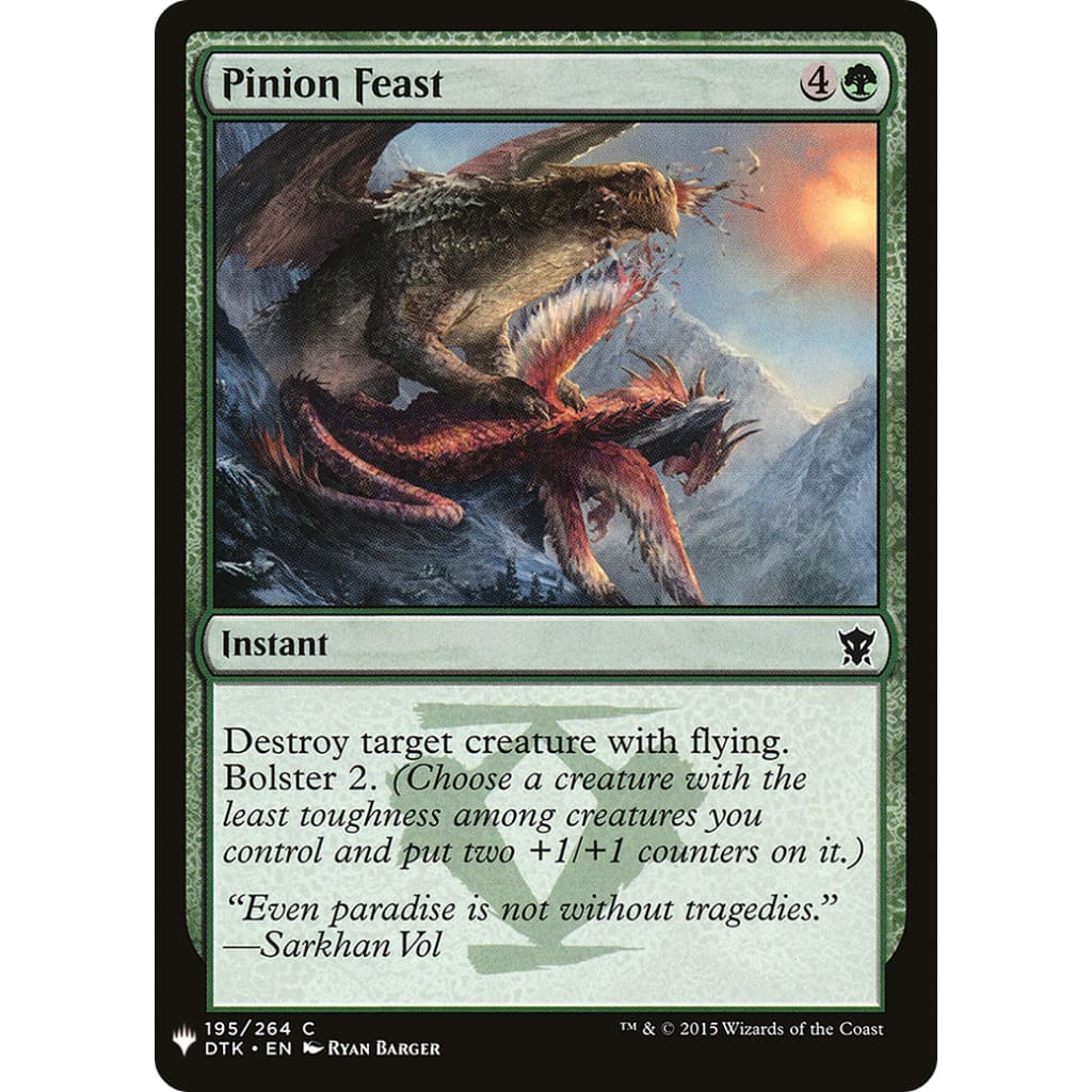 Pinion Feast (PLST-DTK-195) - Single