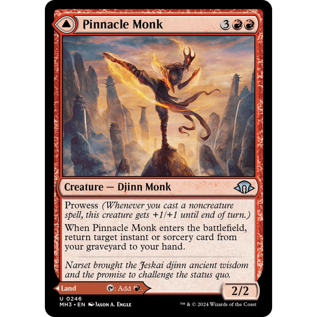 Pinnacle Monk // Mystic Peak (MH3-246) Foil - Single