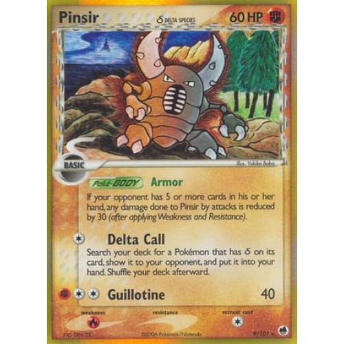 Pinsir δ (009/101) Holo Rare Reverse Holofoil - Single
