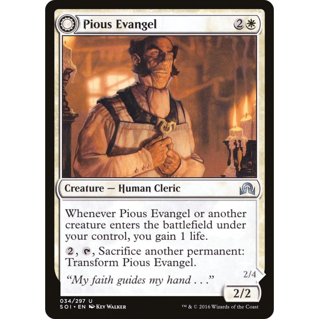 Pious Evangel (SOI-034): (Double Faced Transform) - Single