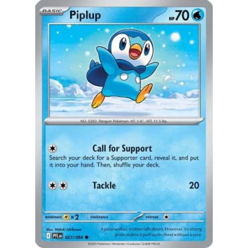 Piplup - 027/094 (27) Common - Single