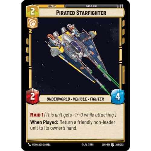 Pirated Starfighter (209/252) - Spark of Rebellion Foil