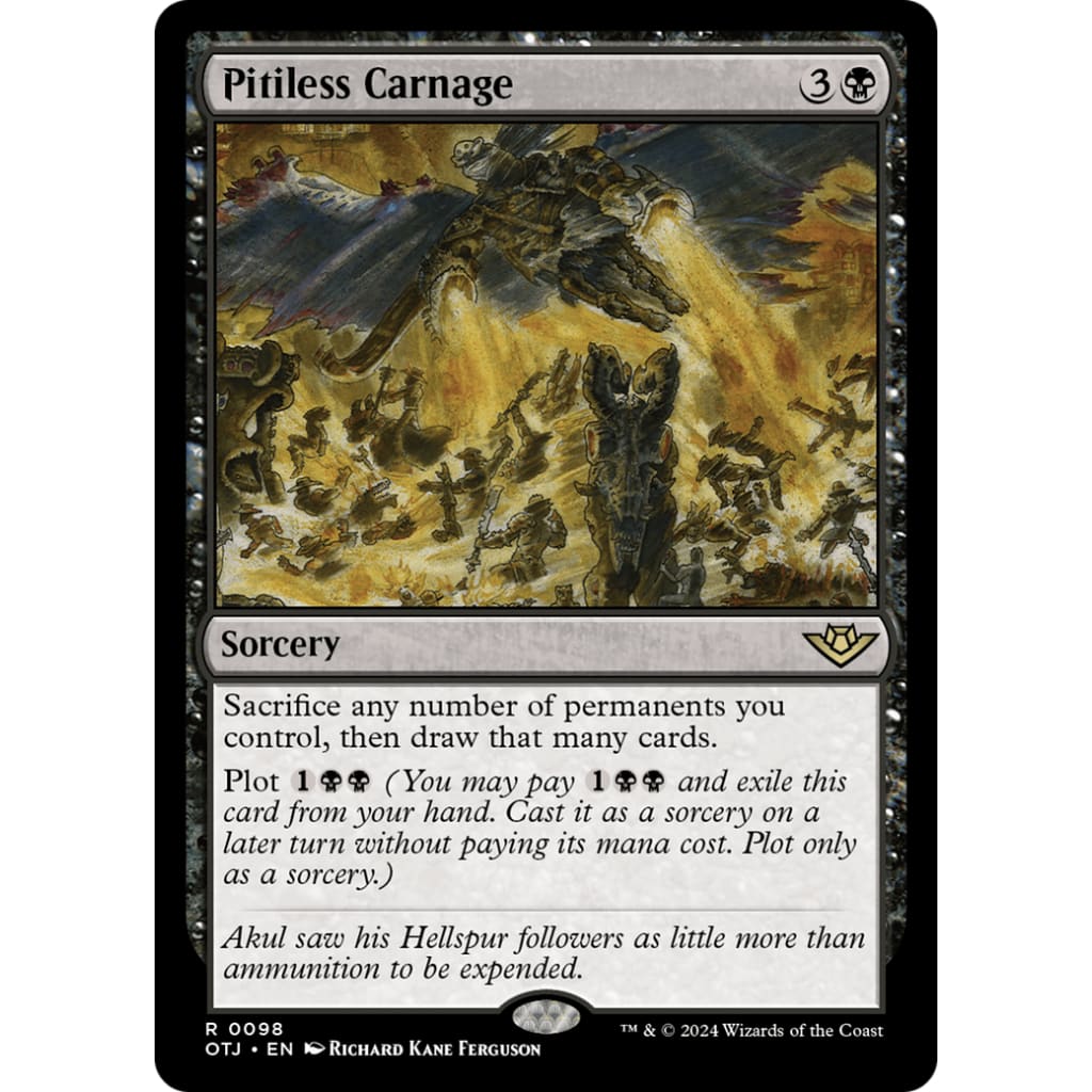 Pitiless Carnage (OTJ-098) Foil - Single