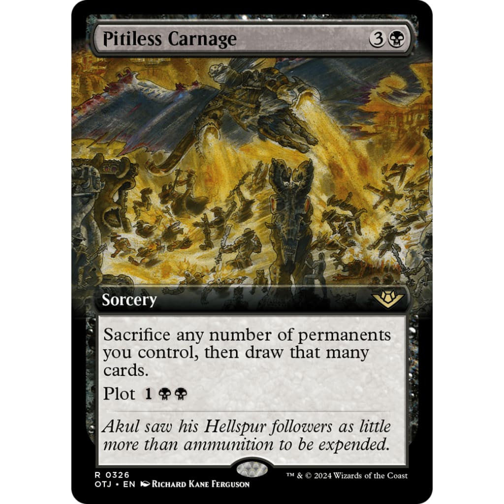 Pitiless Carnage (OTJ-326): (Extended Art) Foil - Single