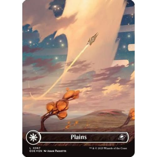 Plains (0367) (Borderless) (Galaxy Foil) (EOE-367) Foil