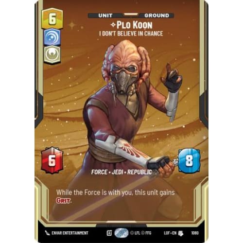 Plo Koon - I Don’t Believe in Chance (Prestige Foil) (1080)