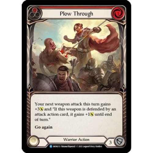 Plow Through (Red) (MONARCH) Unlimited Edition Rainbow Foil