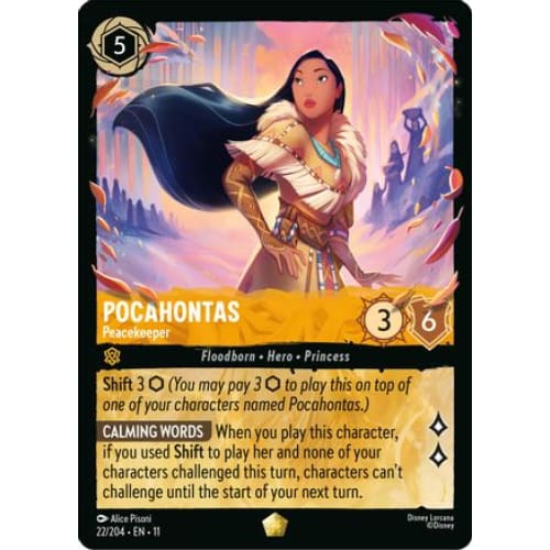 Pocahontas - Peacekeeper (22/204) - Winterspell Cold Foil