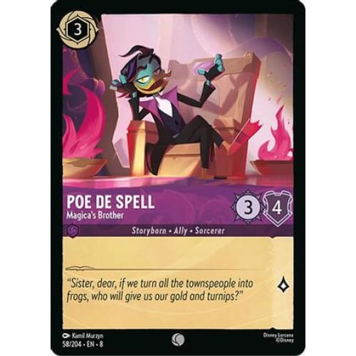 Poe De Spell - Magica’s Brother (58/204) - Reign of Jafar
